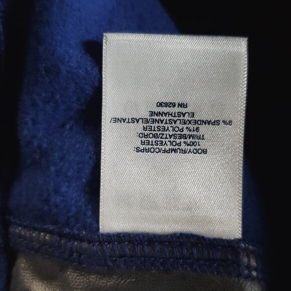 Lands End Mens Jacket XL Blue Full Zip Active Activewear Fleece Lined Light Wt - Picture 4 of 7